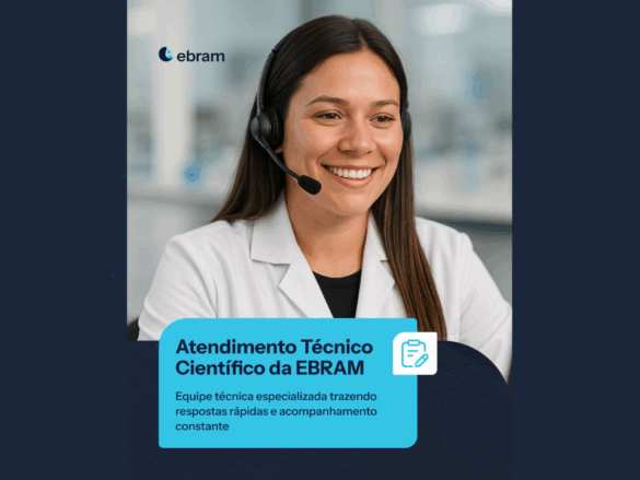 O atendimento científico da EBRAM tem como prioridade o cuidado com o cliente.