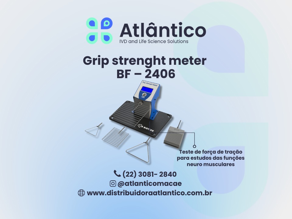 O Grip Strength Meter BF – 2406 é ideal para estudos que avaliam a função de músculos e nervos em pequenos animais com alta sensibilidade e confiabilidade.