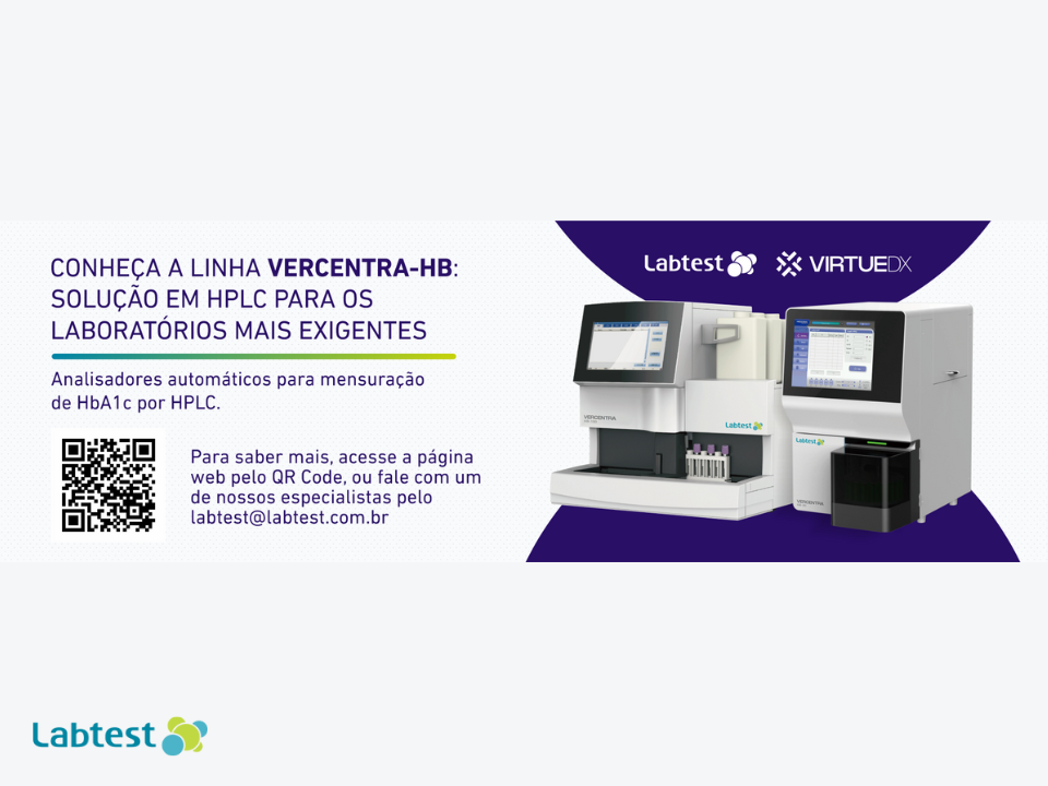 Labtest - VirtueDX - Soluções Completas para Análise de HbA1c com a Linha Vercentra HB (HPLC)