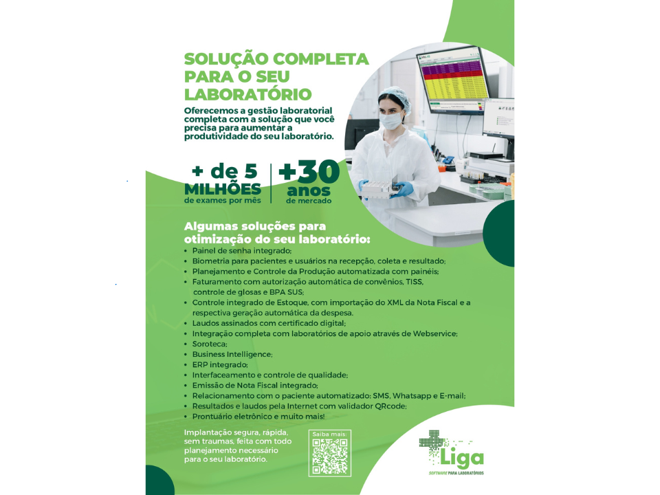 Liga sistemas a tecnologia que transforma seu laboratório!