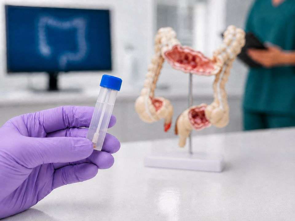 Teste imunoquímico fecal no SUS utilizado para rastreamento do câncer colorretal.